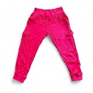 VICI Hot Pink Jogger Pants – Y2K Streetwear Cargo Lounge Pants (Size XL)